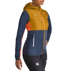 Termisk damejakke Sportful Rythmo W 2024 tre gul / galaksen blå